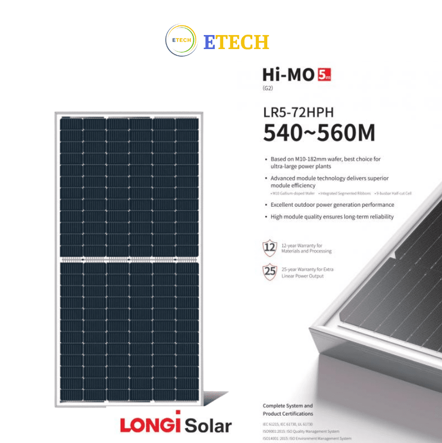 Pin năng lượng mặt trời LONGI LR5-72HPH