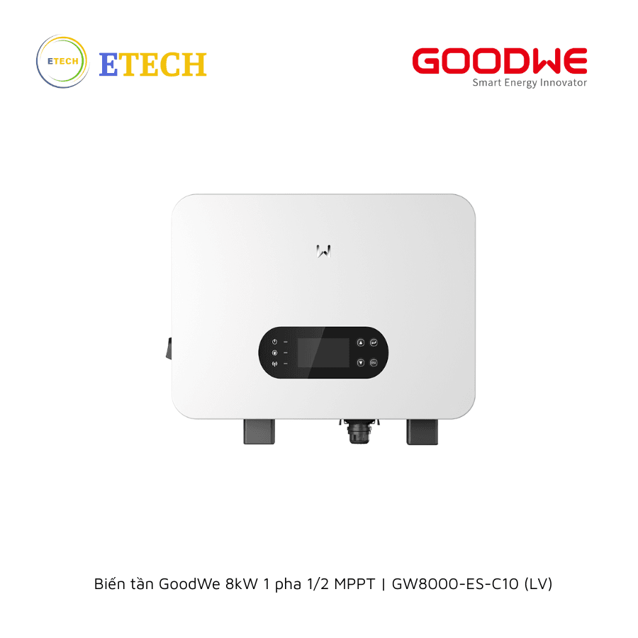 Biến tần GoodWe 8kW 1 pha 1/2 MPPT | GW8000-ES-C10 (LV)