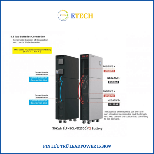 PIN LƯU TRỮ LEADPOWER 15.3KW