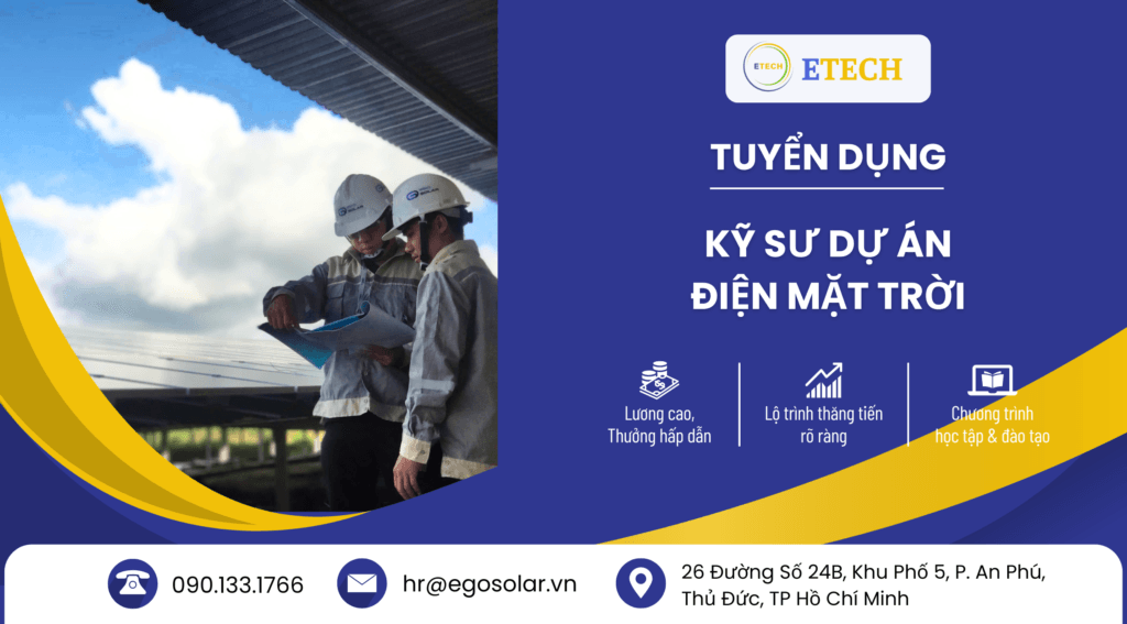 KỸ SƯ DỰ ÁN ĐIỆN MẶT TRỜI